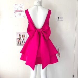 Forever 21 Pink Layered Dress with Bow